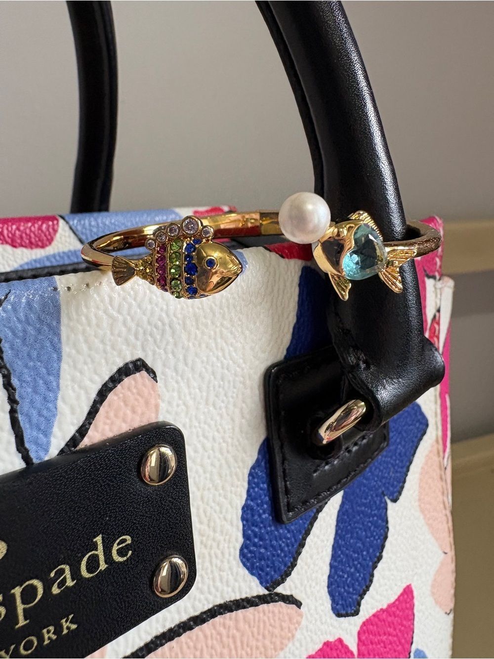 kate spade “What a Catch” Open Cuff bracelet